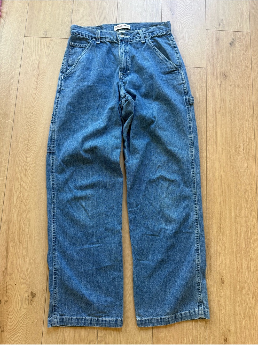 Vintage London Jean Carpenter Style Wide Leg Jeans size 8